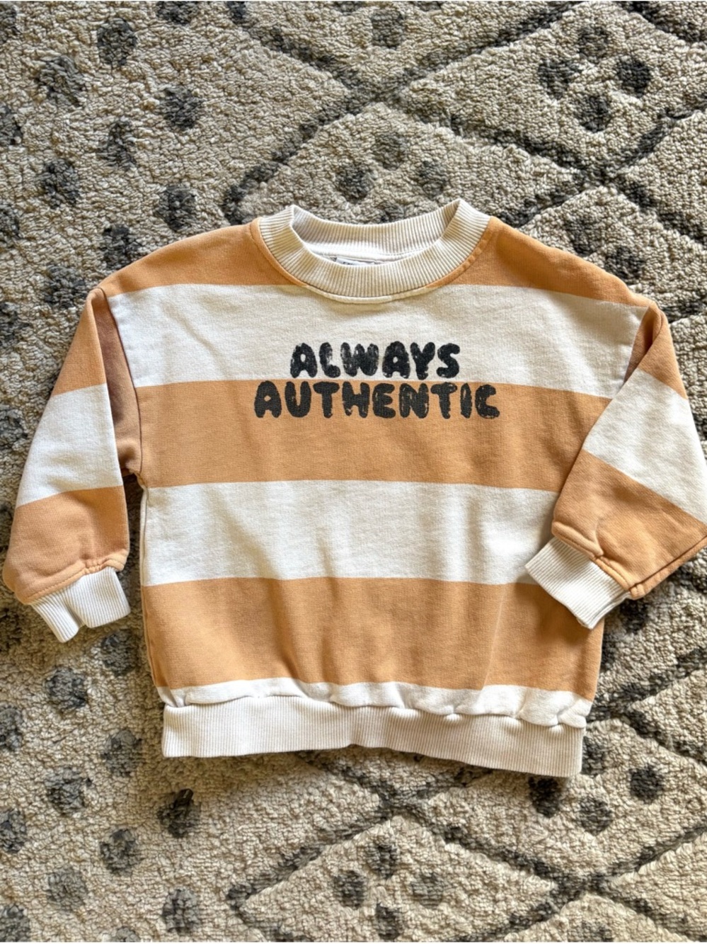 Zara striped oversized sweatshirt